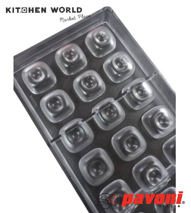 พิมพ์อบขนมโพลีคาร์บอเนต PAVONI CT0789-47 จำนวน 21 ช่อง